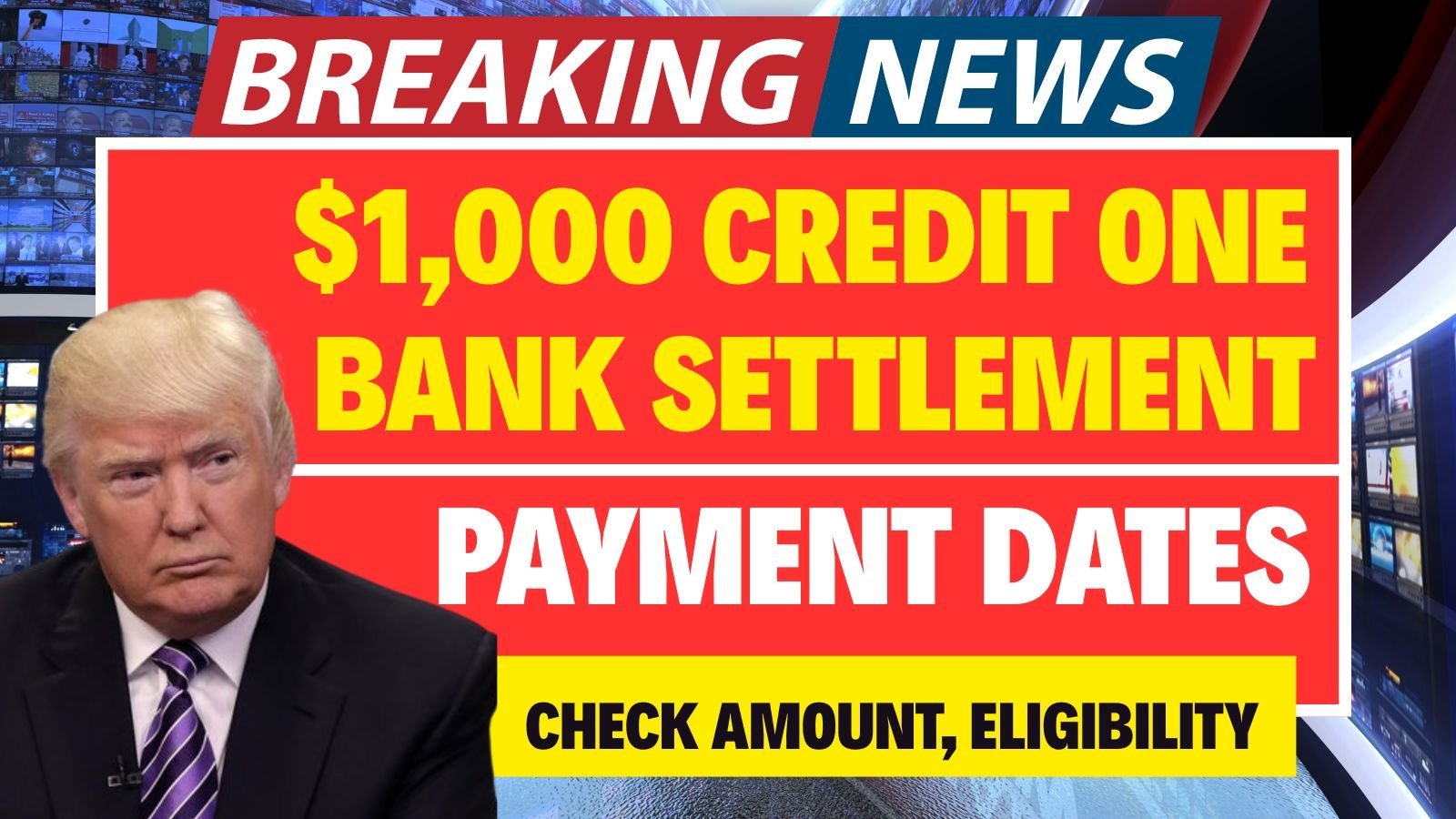 $1,000 Credit One Bank Settlement